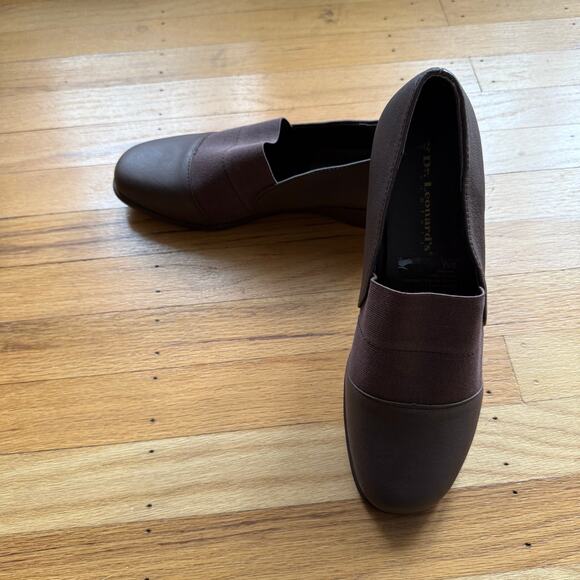 Dr. Leonard's Brown Leather Flat Comfort Shoes Size 9M Mature Slip On - Picture 12 of 12